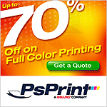 Save up to 70%Off on Full Color Printing at PS Print