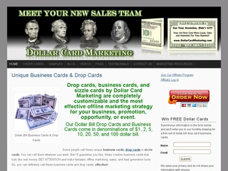 Dollar Card Marketing – Money Business Cards